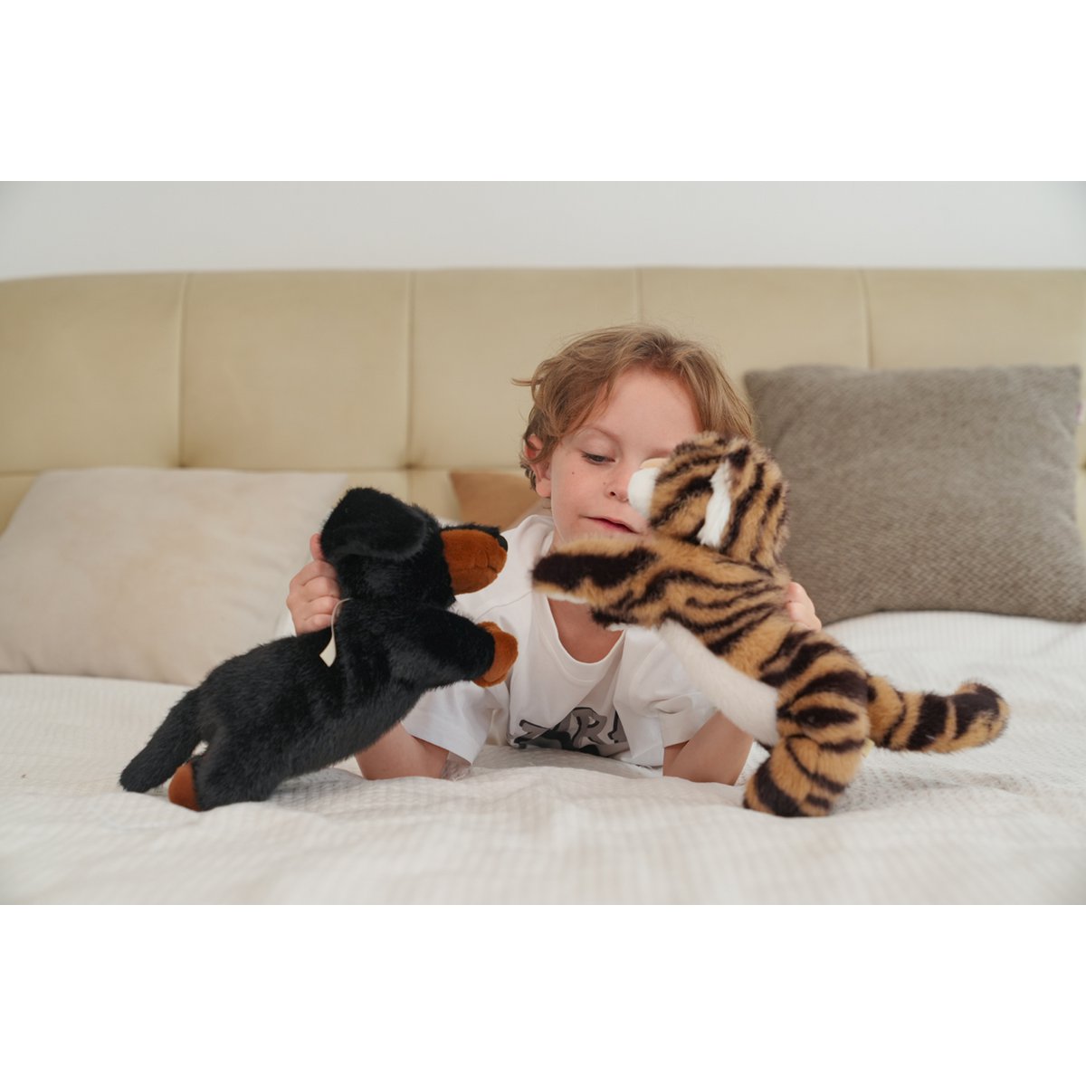 One Love Cuddly Toy - Gravhunde græskar sort og brun