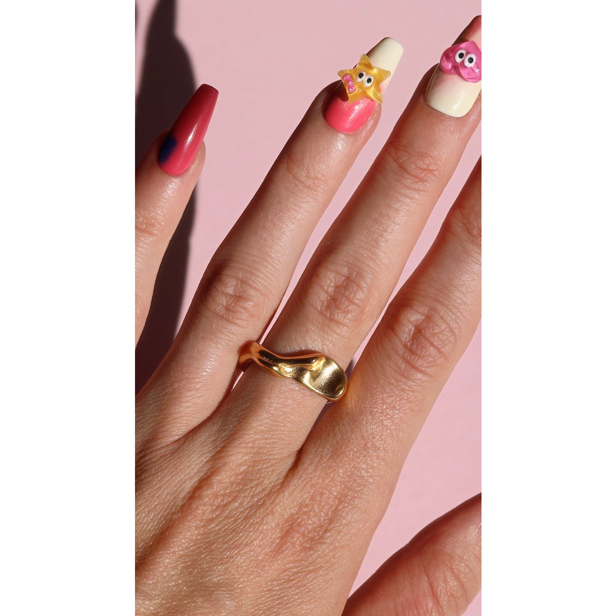 Bennett – Ring aus flüssigem Gold