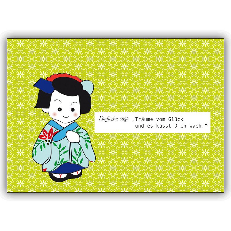 Sweet Confucius Lucky Wisdom Card: Dreams of Happiness…