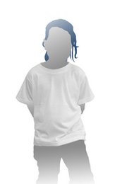 Sublimation T-shirt børn basic hvid, polyester