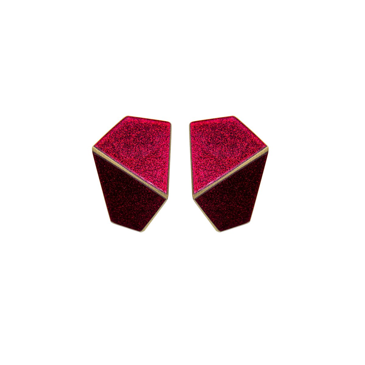 Pendientes Doblados Anchos BRILLANTES