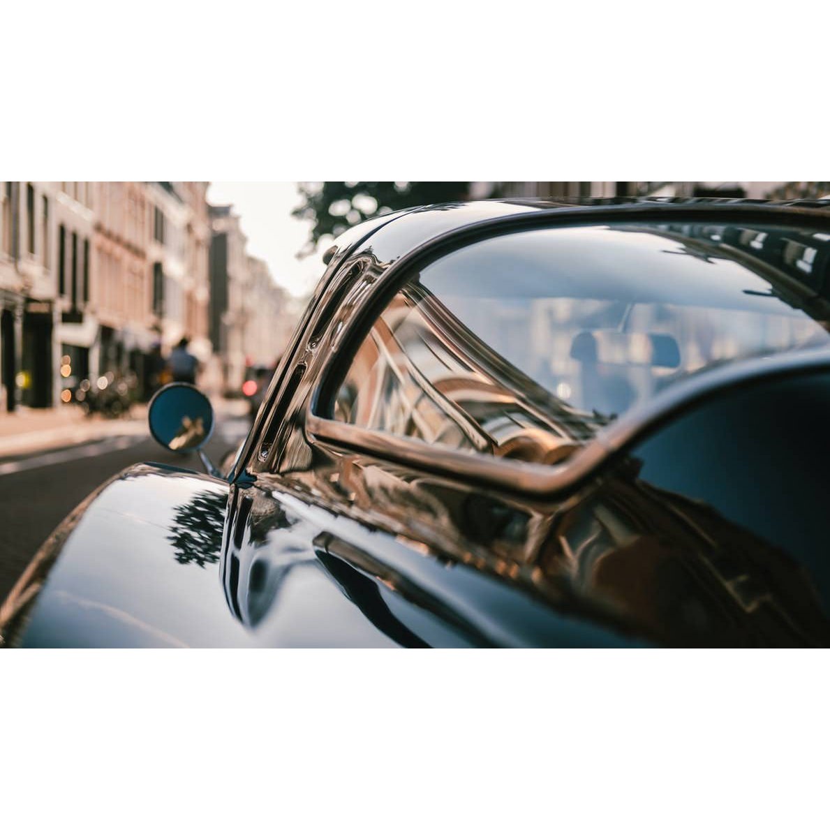 PLAKAT PORSCHE RÜCKSPIEGEL