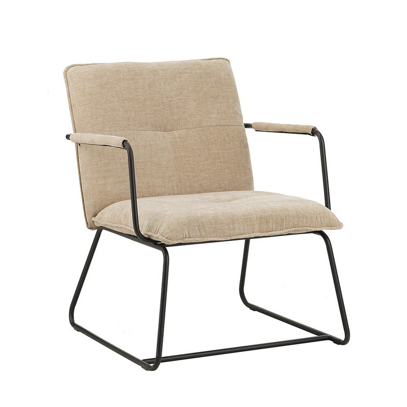 Poltrona Bilbao in ciniglia beige