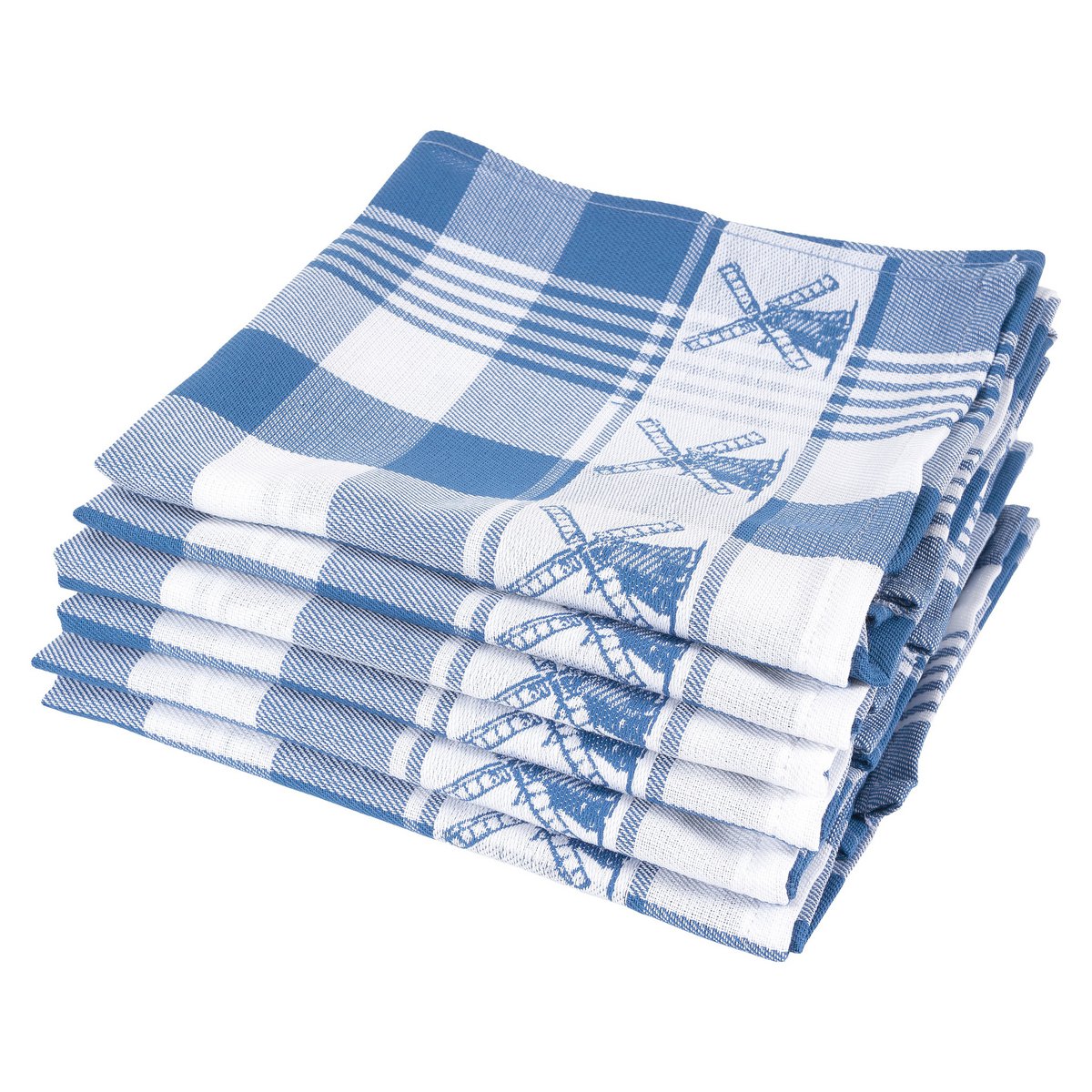 100% Baumwolle Küchentextilien-Set 6-teilig Mill Blue
