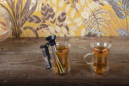 Double wall tea cups with handle - Lot of 2