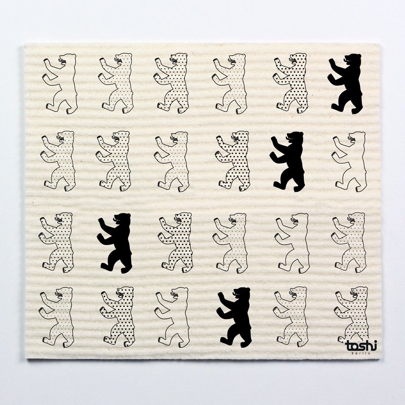 Sponge cloth furbi: Berlin bears