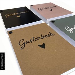 Guestbook entry cards 50 pers. - Green