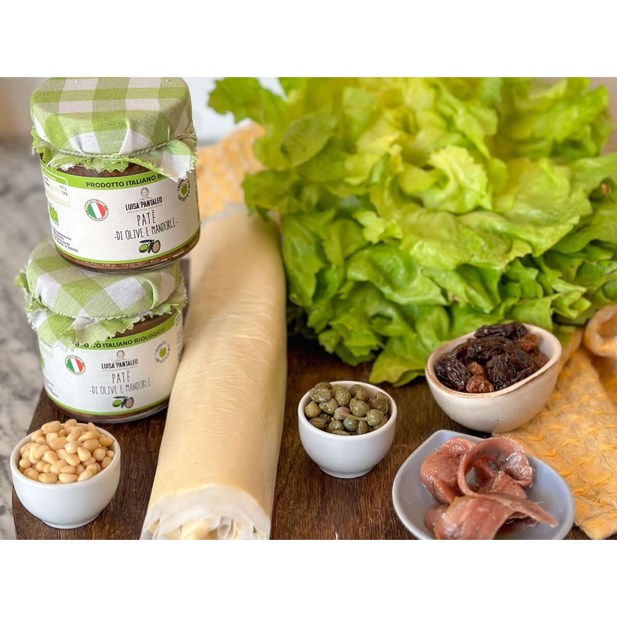 Luisa Pantaleo Pâté d'olives et d'amandes biologique, fabriqué en Italie