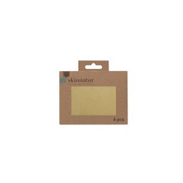 Skinnatur-Untersetzer | recyceltes Leder | Ziegel 13x10cm | 6er-Set