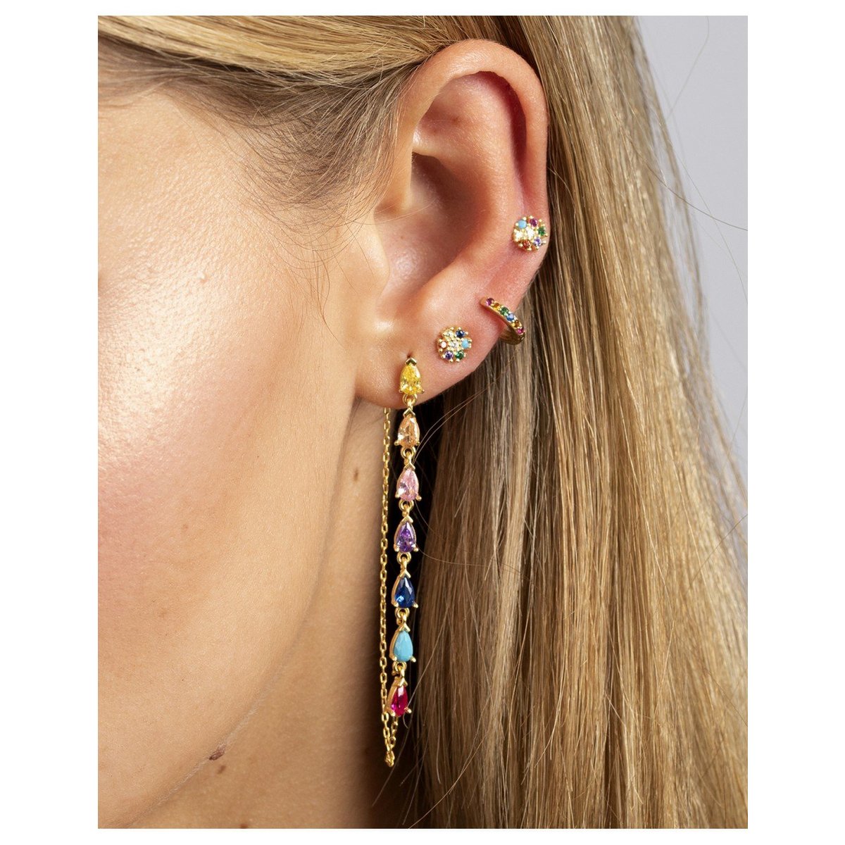 Biel rainbow earrings