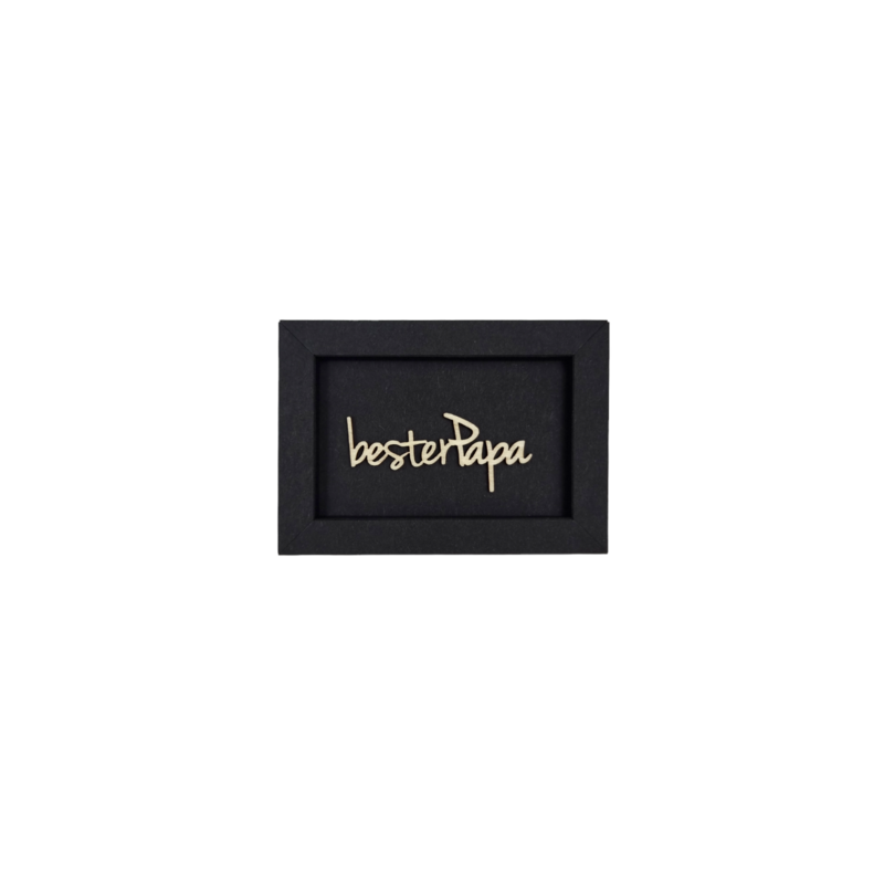 BEST PAPA - frame card wood lettering magnet