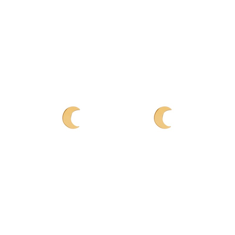 STUD EARRINGS MOON
