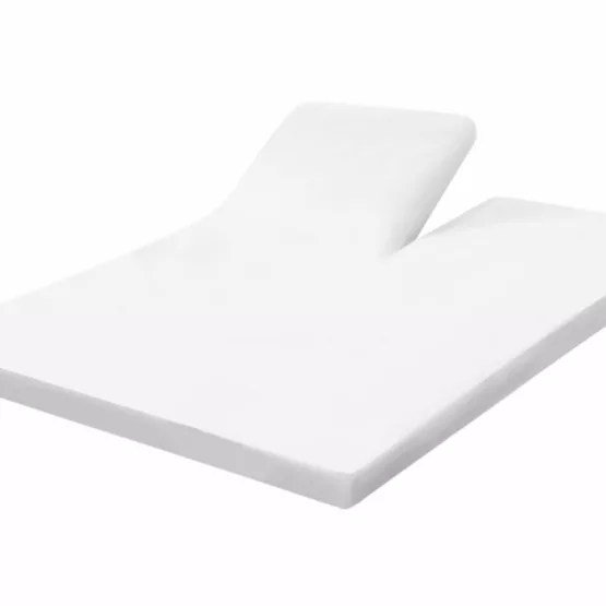 White Bamboo Split-Topper Fitted Sheet - (400TC Tanboocel) - Coco White