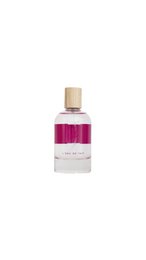  Taïf water (eau de toilette) is a floral, woody fragrance with notes of rose, jasmine, and sandalwood. The bottle features a sleek, minimalist design with a pink liquid.