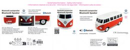 Volkswagen VW T1 Bus Bluetooth Speaker in Gift Box - Red