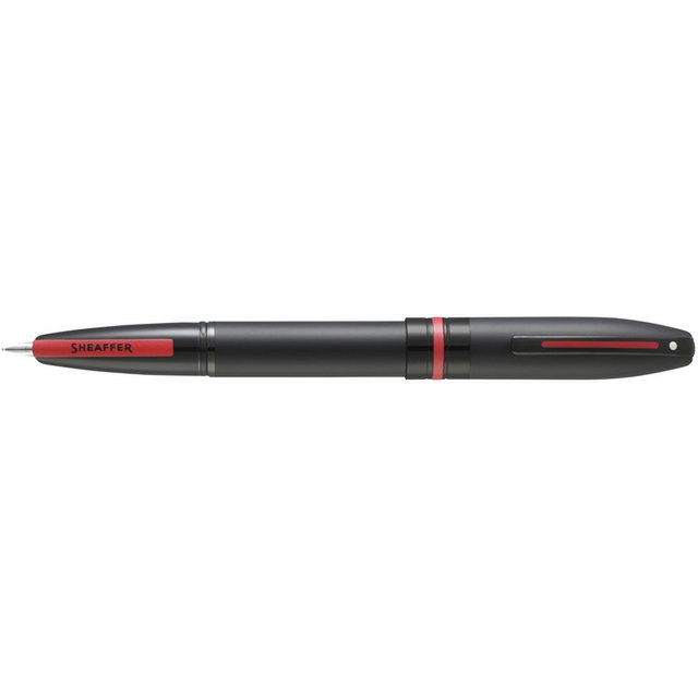 Vulpen SHEAFFER Icon E9108 F Mattschwarz lackierte rote PVD-Besätze
