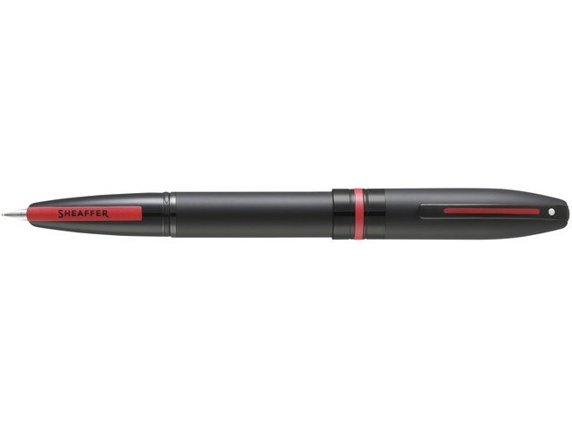 Vulpen SHEAFFER Icon E9108 F Mattschwarz lackierte rote PVD-Besätze