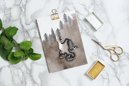 postcard - series 'Christmas' - 'underground party'
