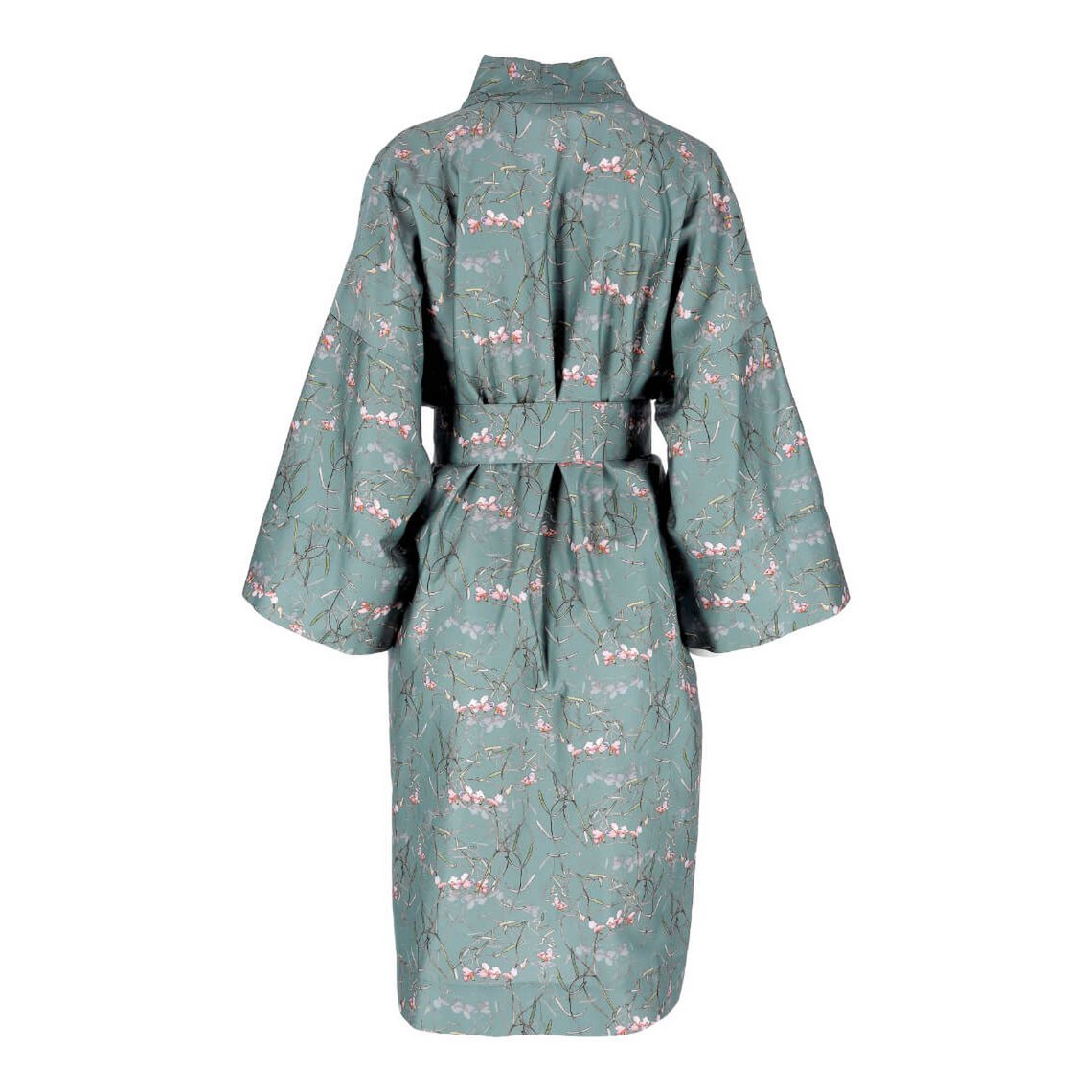Satin kimono badekåbe med taske Dreamy Ocean