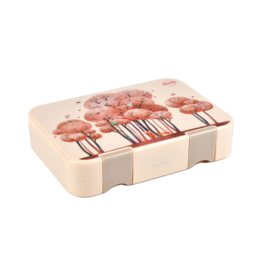 Fiambrera Infantil Animales del Bosque Crema – Caja Bento | JENARD®