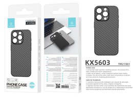Techancy Capa Para Telemóvel Ultra Fina Em Fibra De Carbono KX5603, Compatível Com Iphone 14 Plus, Material Pp De 0,5 Mm.
