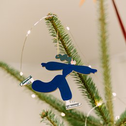 Skater julepynt, juletræshængende indretning