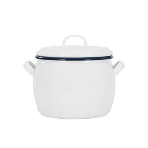 Bauchtopf mit Deckel, 18 cm/4 Liter - Kockums White
