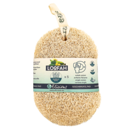 Bionedbrydelig loofah - rabat bundt 5x enkelt instrumentpude