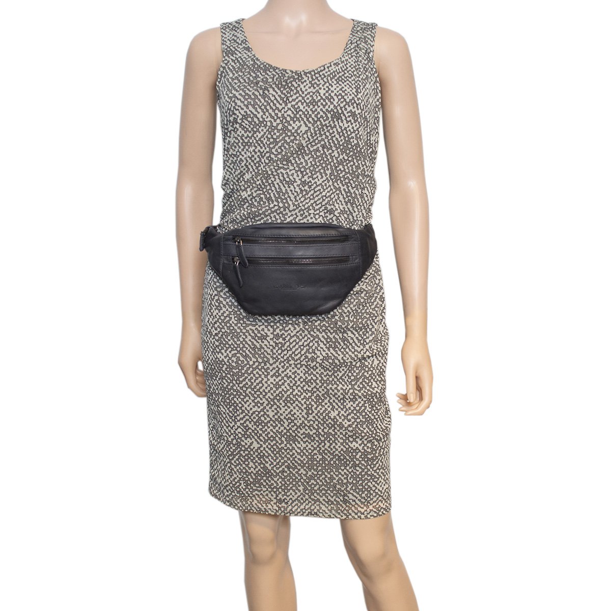 Taljetaske Læder - Fanny Pack Læder - Pouch Taske i 6 farver læder - Læder Belly Bag - Unisex model