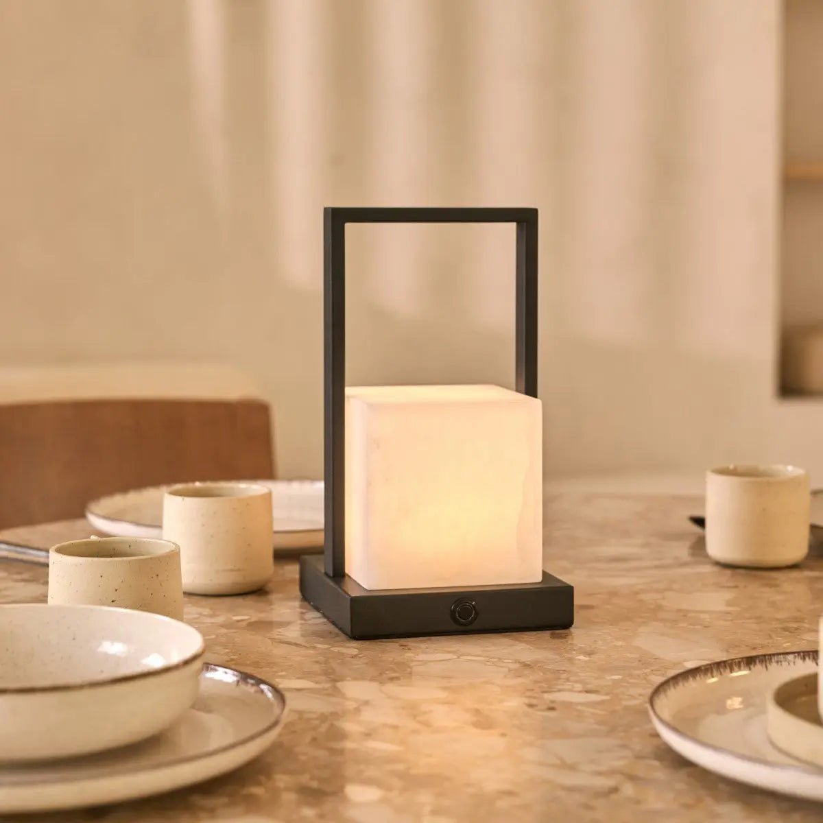 Nola Alabaster Rechargeable Table Lamp