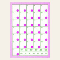 Risography postcard - voucher pink - DIN A6