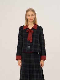 Evermore geruit blauw en rood shirt