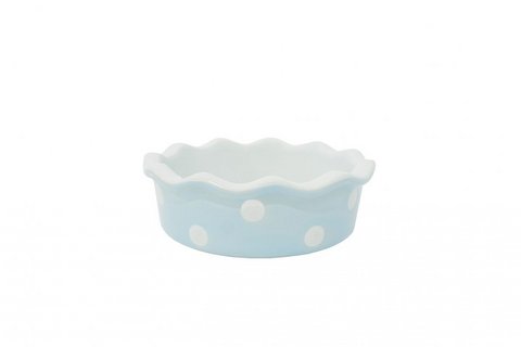 Small pie dish pastel blue Isabelle Rose