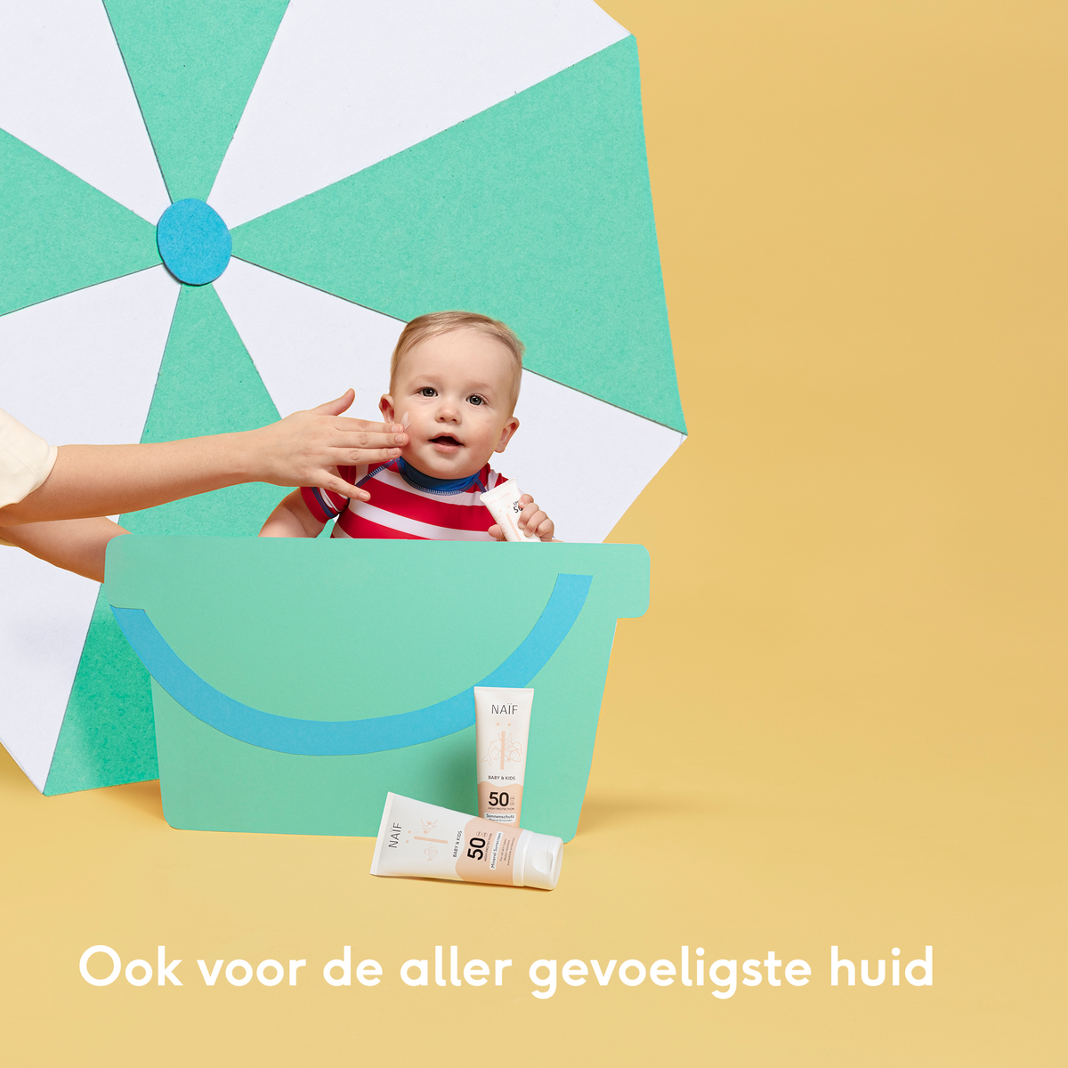 Naïf Mineral Sunscreen 0% perfume for Baby & Kids SPF50 100ML