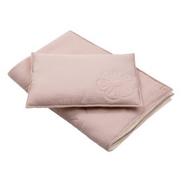 Bettwäsche-Set Bloom aus Leinen "Puderrosa" Große Größe