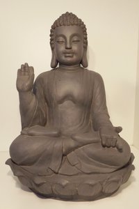 Buddha full of symbolism on lotus flower
