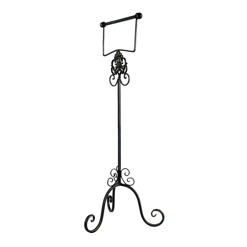 WC Rol Houder 27x24x70 cm Bruin IJzer Toiletrolhouder