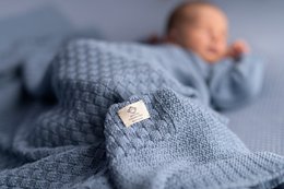 Square baby blanket jeans