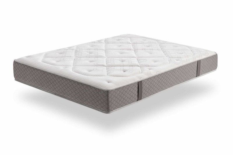 Platinium klassische viskoelastische Matratze -White - Dicke: 26 cm - Moonia