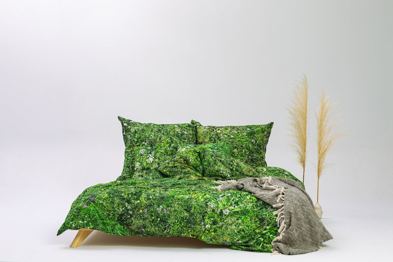 PRATO ALPINO - cuscino imbottito con buccia di grano saraceno - 50x30 cm