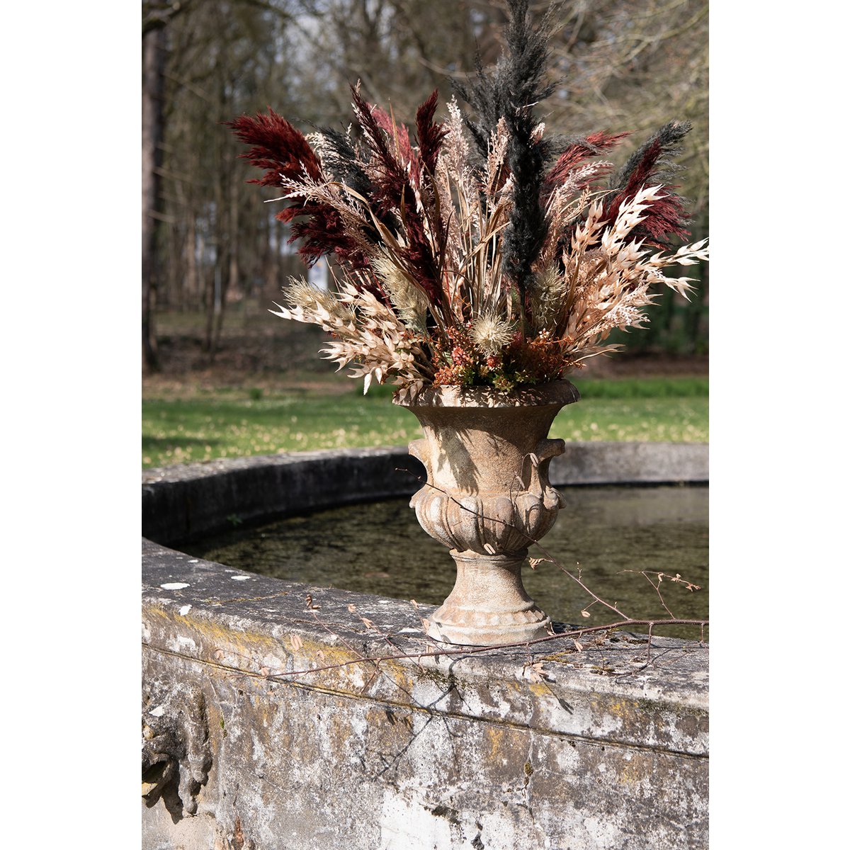Künstliche Pflanze 40 cm grüner Kunststoff