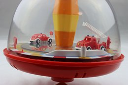 Feuerwehr Panorama-Kreisel für Kinder, mit Sound und beweglichen Elementen, Ø 19 cm