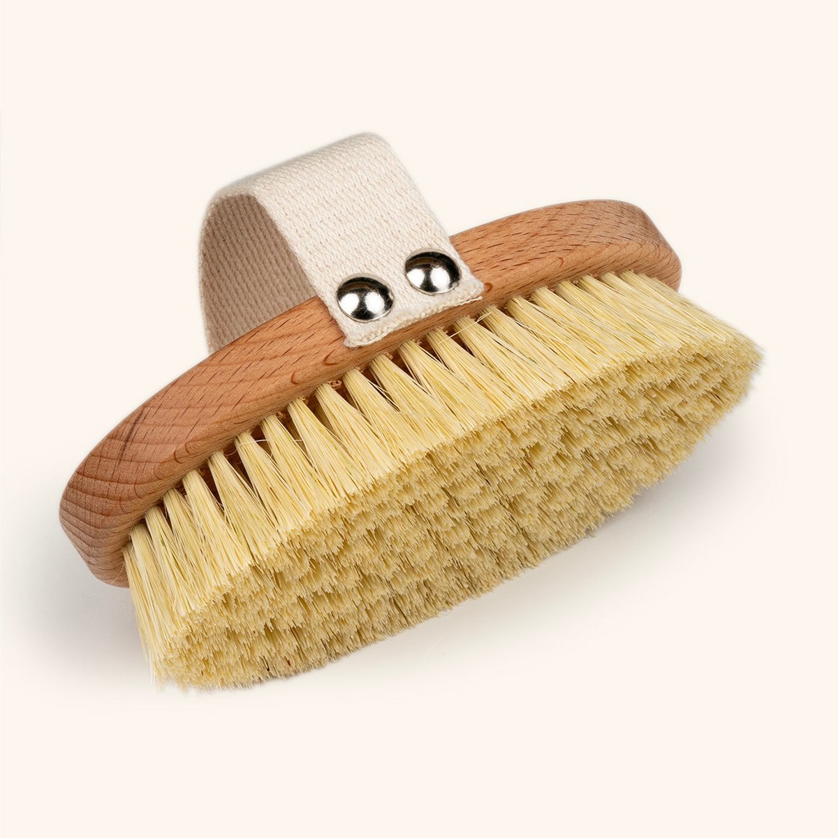 Houten vegan dry brush voor het droog borstelen van je huid