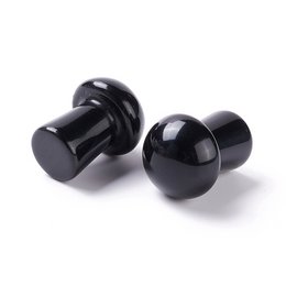 Rocce Sattva | Tranquillità dell'ossidiana | Fungo Gua Sha Spa 20 mm