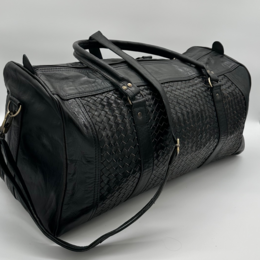 Borsa da viaggio in pelle di classe Wonder a mano nera