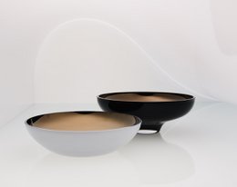 Cuenco plano TITAN negro o blanco
