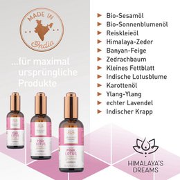 Ayurveda body and face oil Pink Lotus/Happiness 100ml