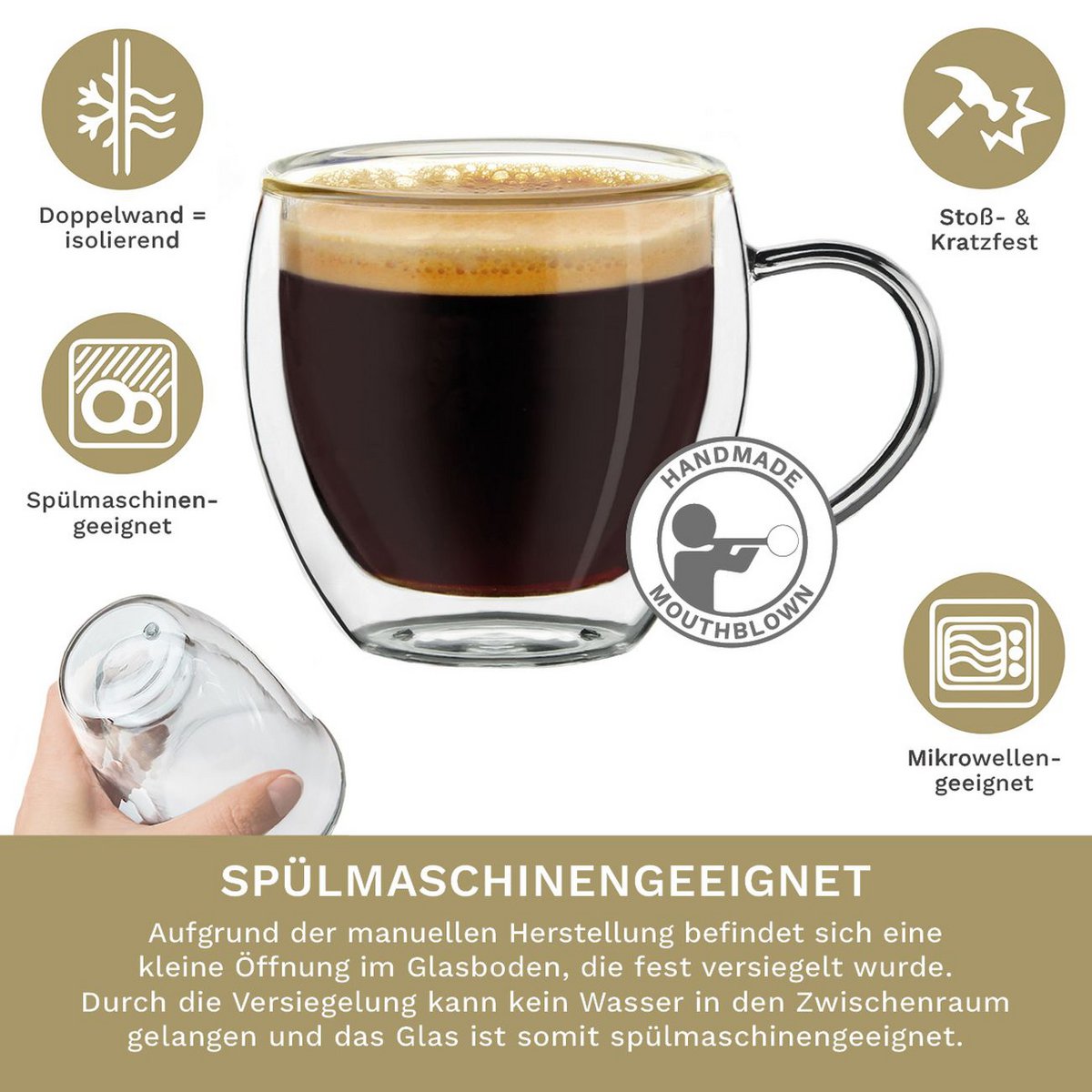 Thermoglas Espressoglas DG-BH 100ml 6er Set