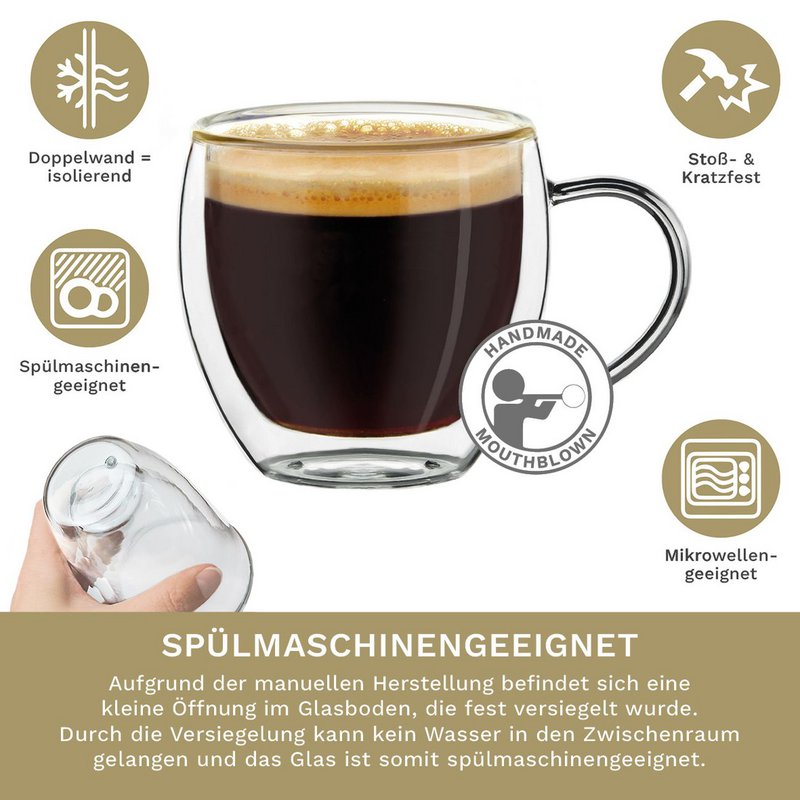 Thermoglas Espressoglas DG-BH 100ml 6er Set