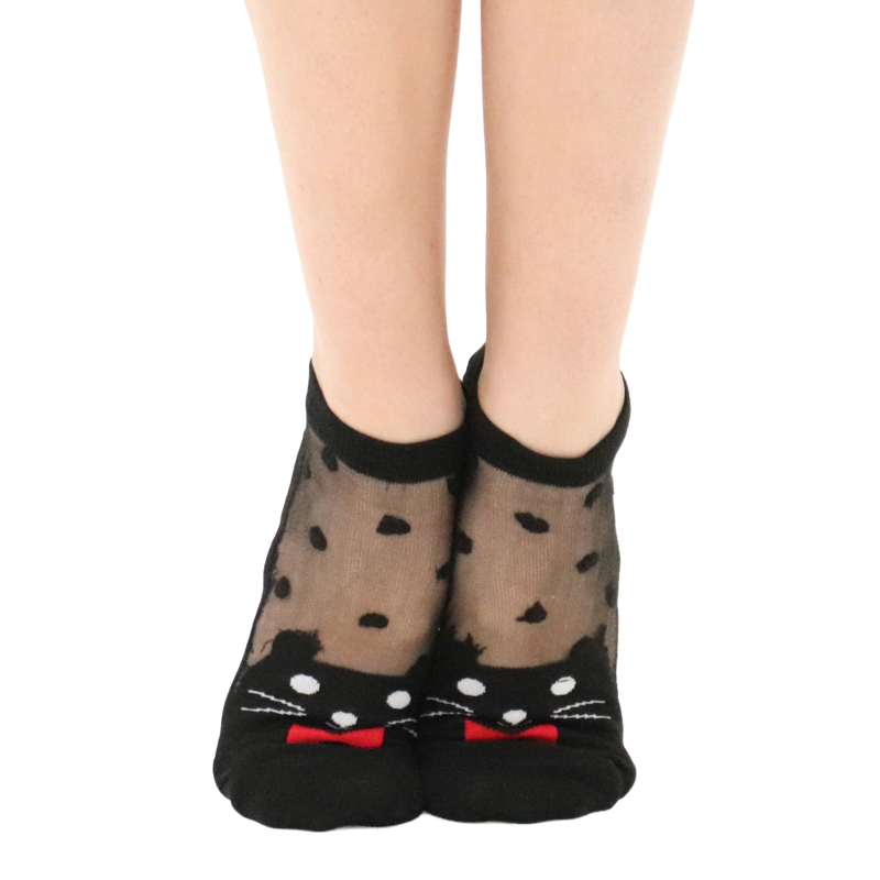 Be a Cat durable voile and cotton socks